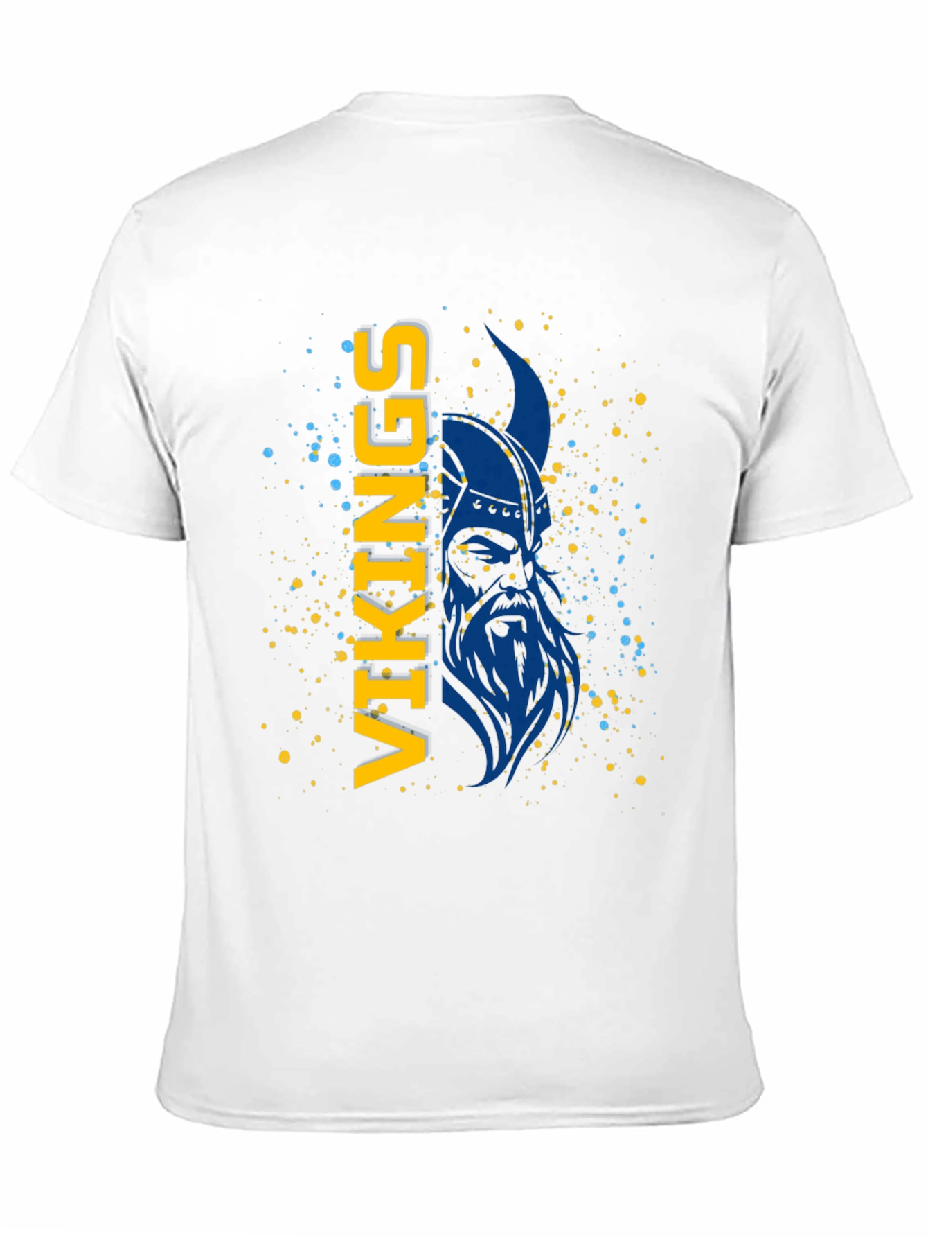 Camiseta Vikingos Azul y Amarillo - Diseño Único