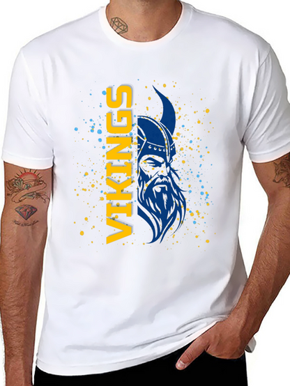 Camiseta Vikingos Azul y Amarillo - Diseño Único