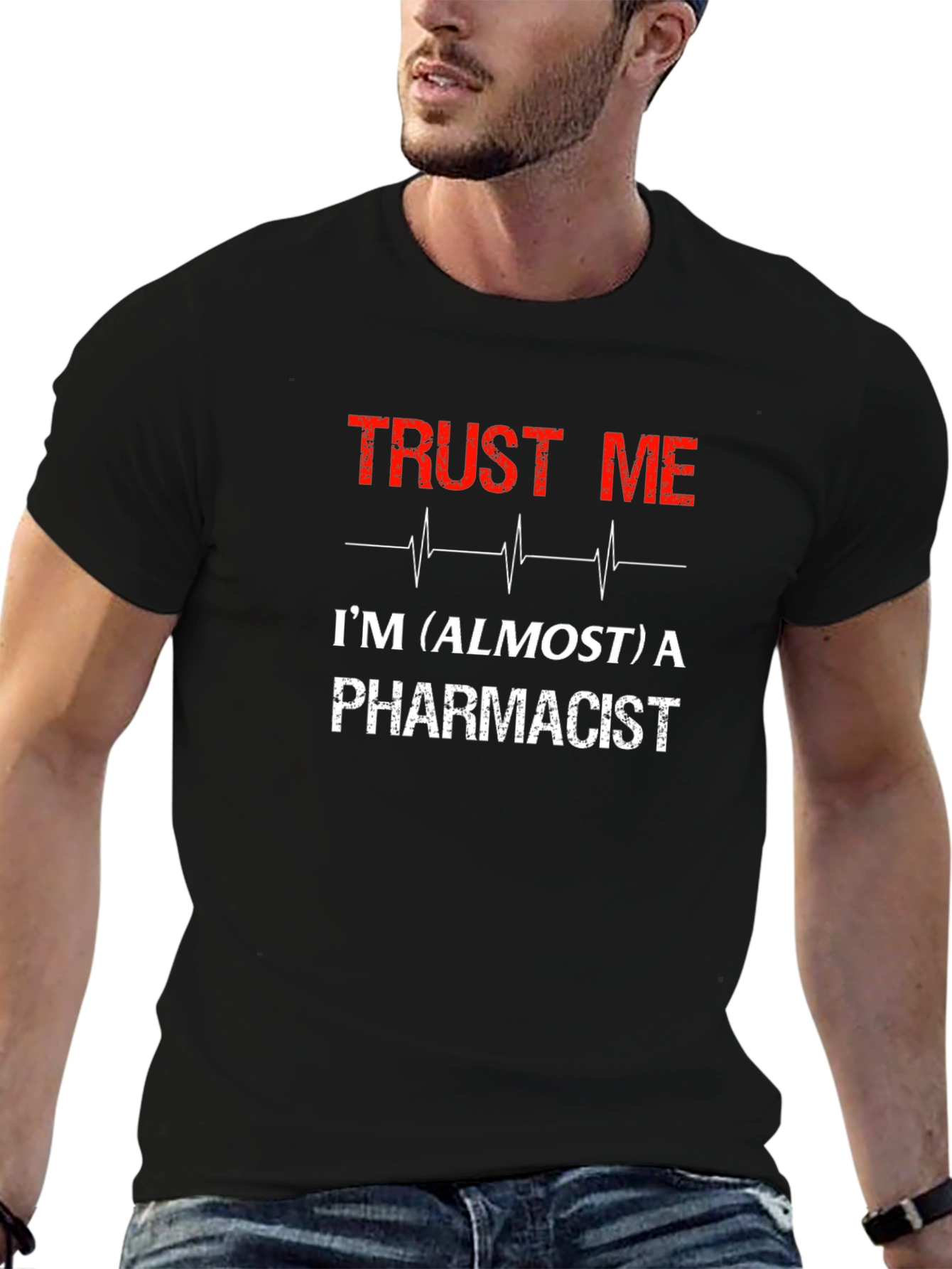 Camiseta Negra Casi Farmacéutico