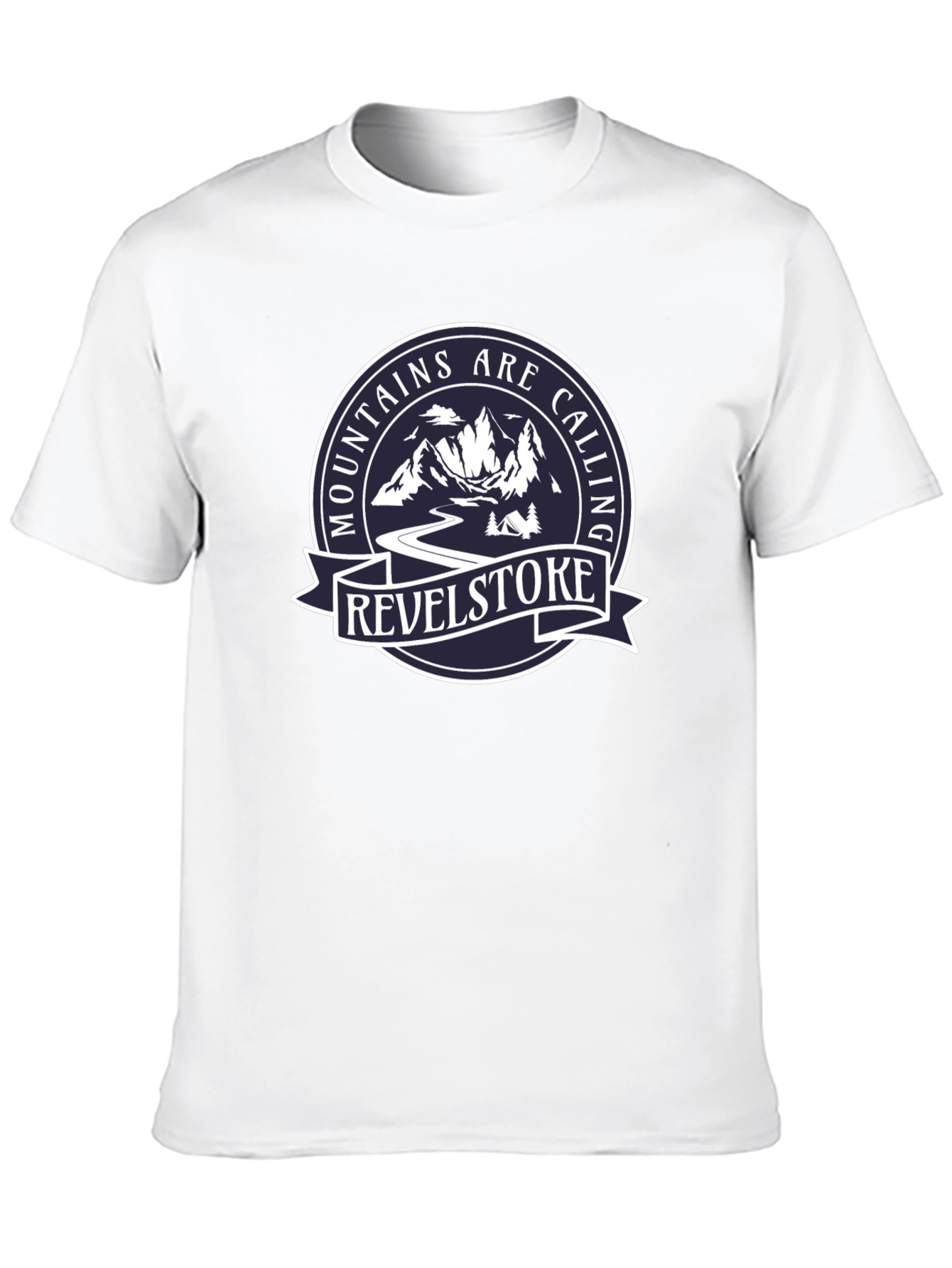 Camiseta Negra Mountains Are Calling Revelstoke