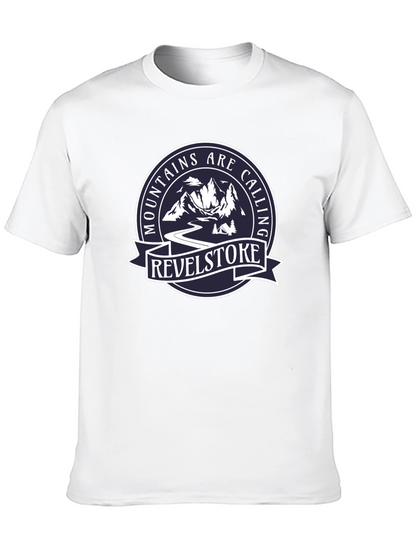 Camiseta Negra Mountains Are Calling Revelstoke