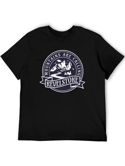 Camiseta Negra Mountains Are Calling Revelstoke