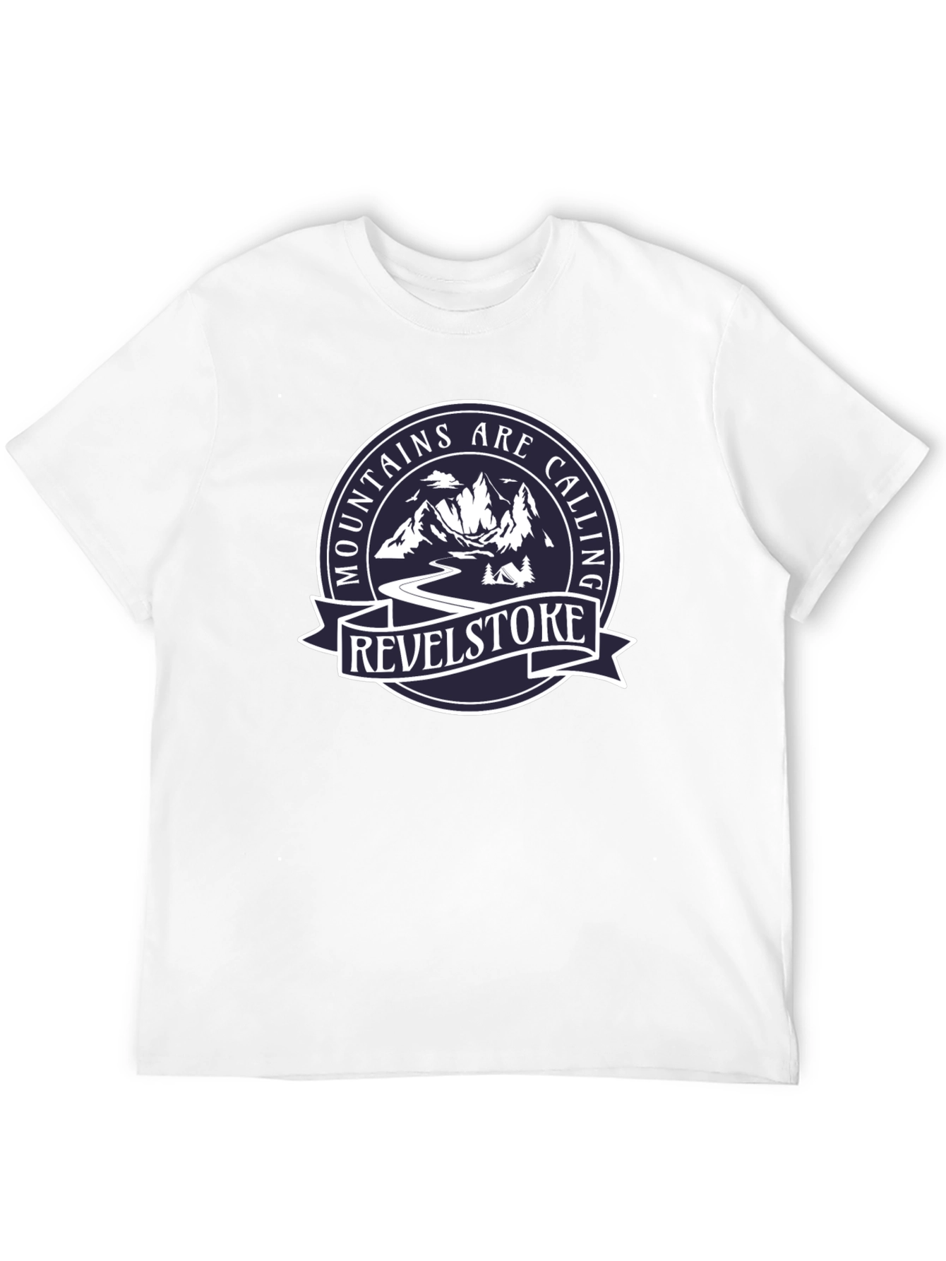 Camiseta Negra Mountains Are Calling Revelstoke