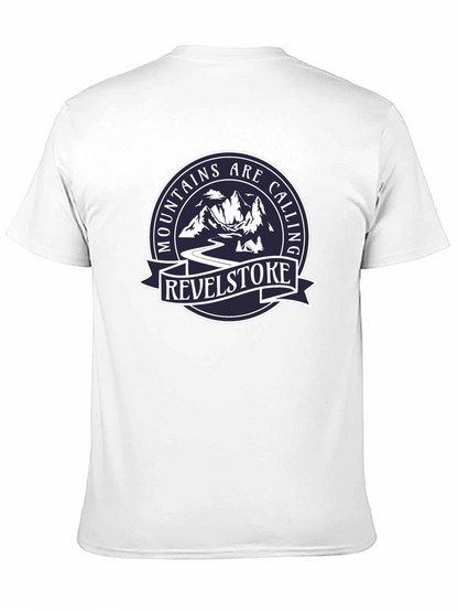 Camiseta Negra Mountains Are Calling Revelstoke