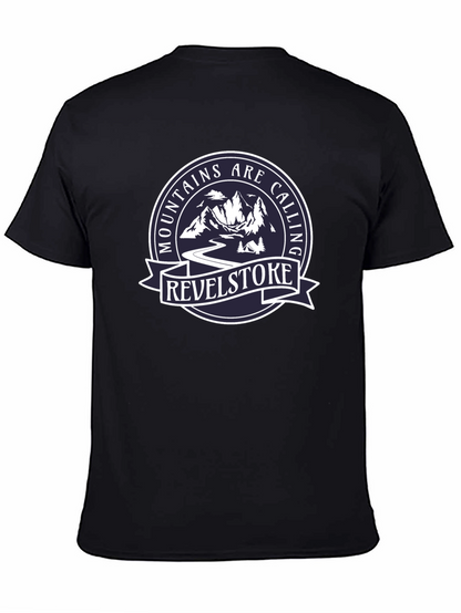 Camiseta Negra Mountains Are Calling Revelstoke