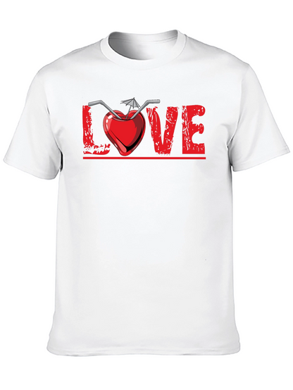 Camiseta Negra Diseño Amor Tropical