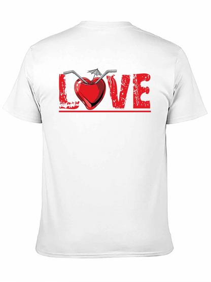 Camiseta Negra Diseño Amor Tropical