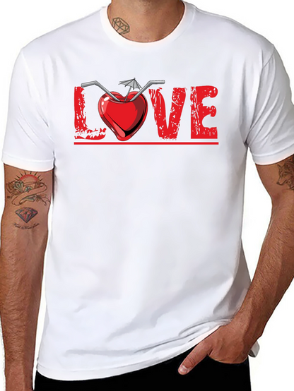 Camiseta Negra Diseño Amor Tropical