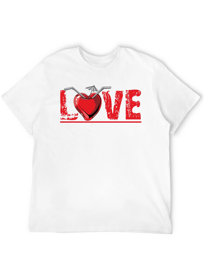 Camiseta Negra Diseño Amor Tropical