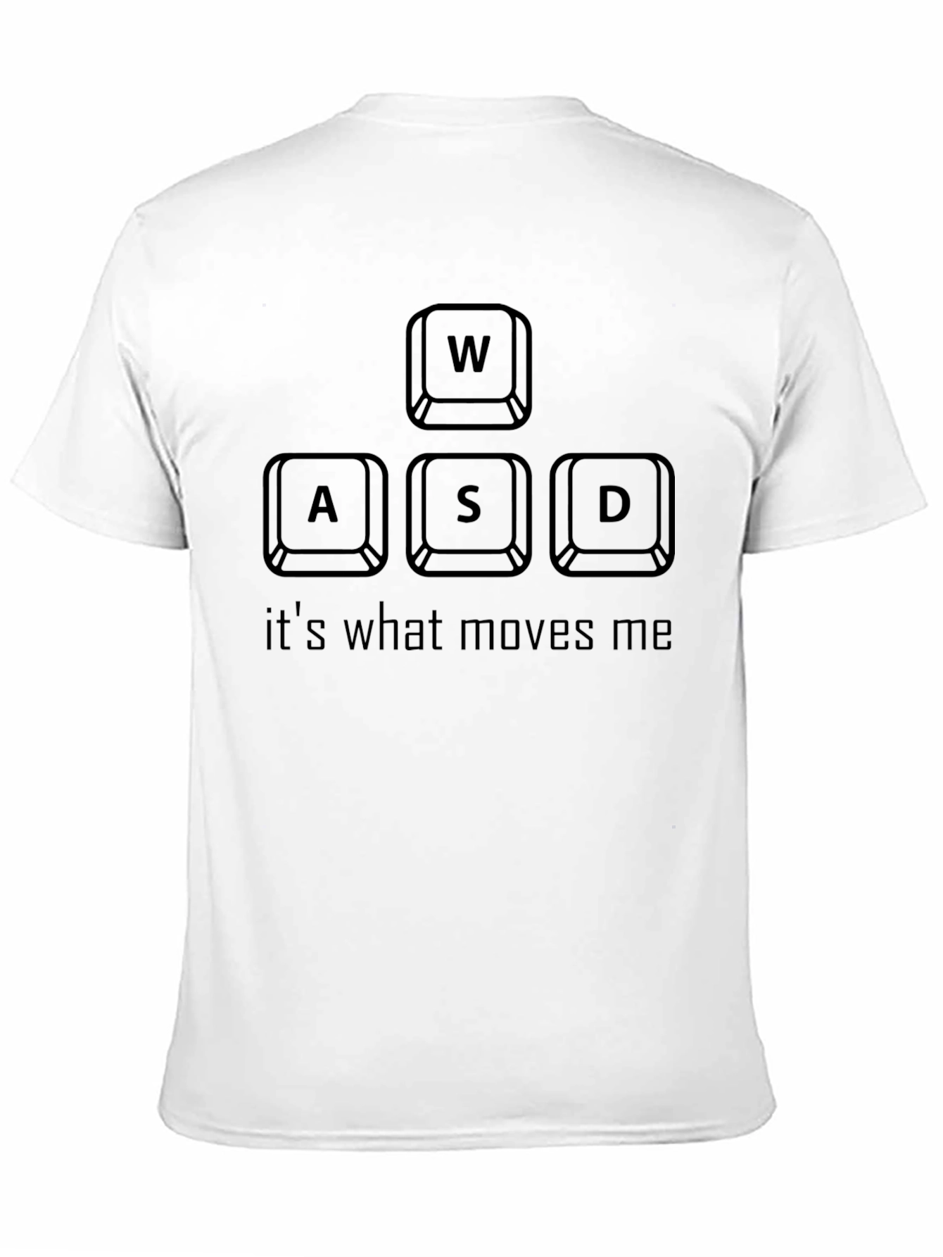 Camiseta Gamer WASD Moves Me