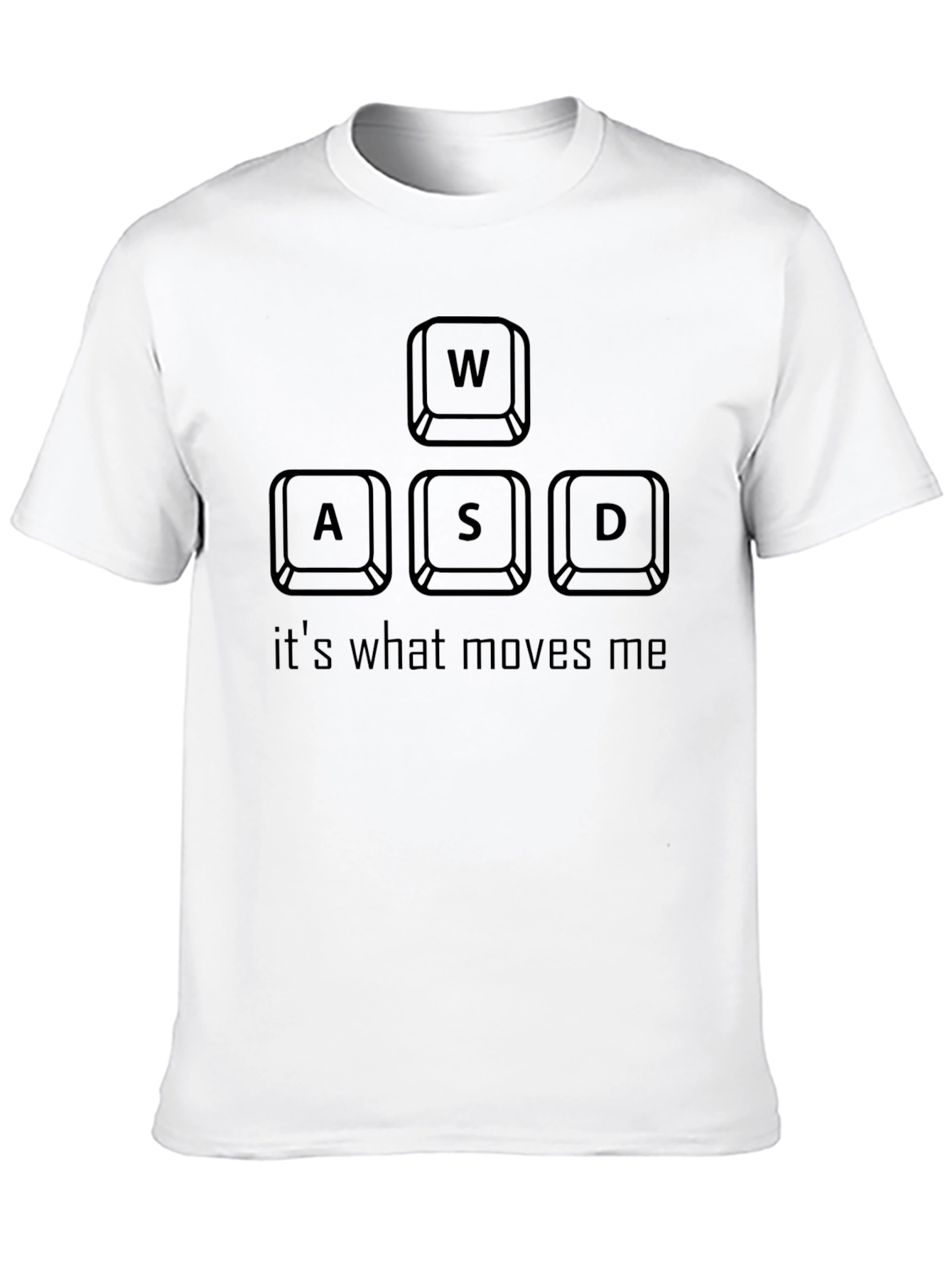 Camiseta Gamer WASD Moves Me