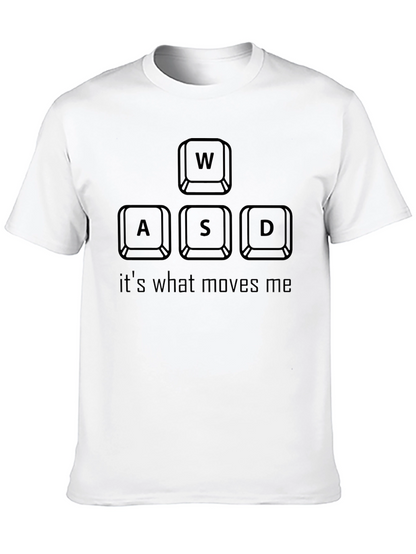 Camiseta Gamer WASD Moves Me