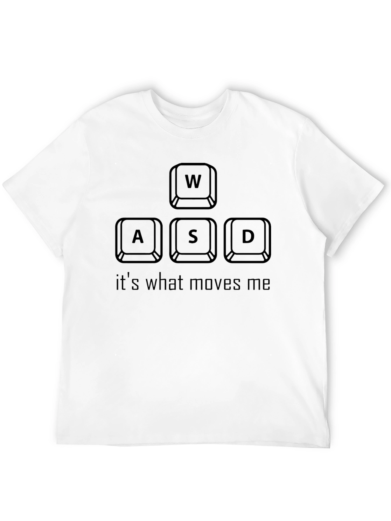 Camiseta Gamer WASD Moves Me