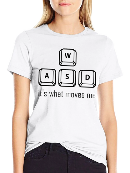 Camiseta Gamer WASD Moves Me