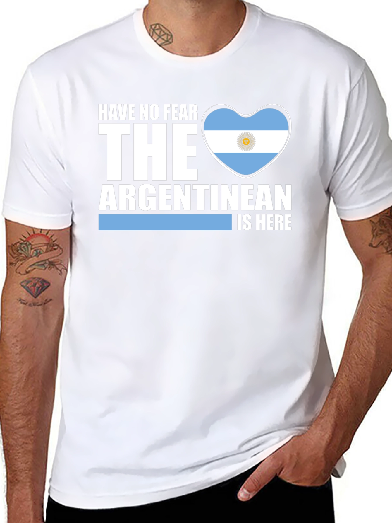 Camiseta Argentina No Temas El Argentino Está Aquí