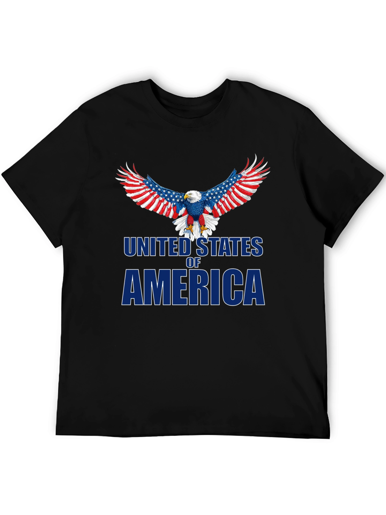 Camiseta Negra Águila USA Patriótica