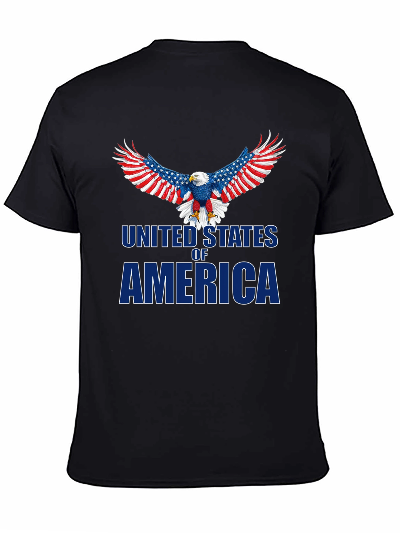 Camiseta Negra Águila USA Patriótica