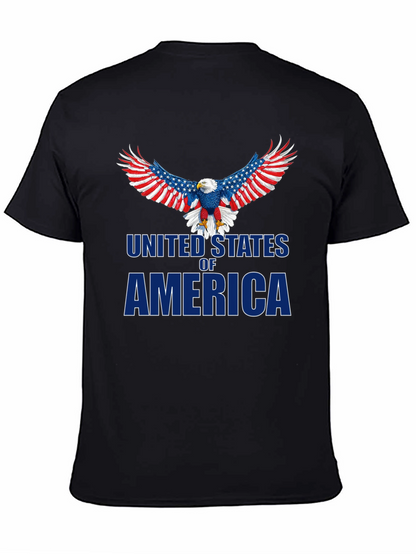 Camiseta Negra Águila USA Patriótica