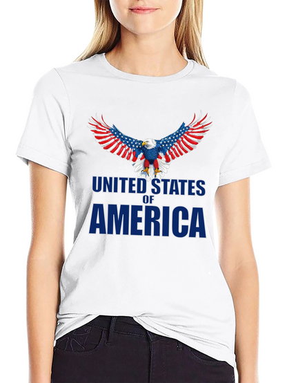 Camiseta Negra Águila USA Patriótica