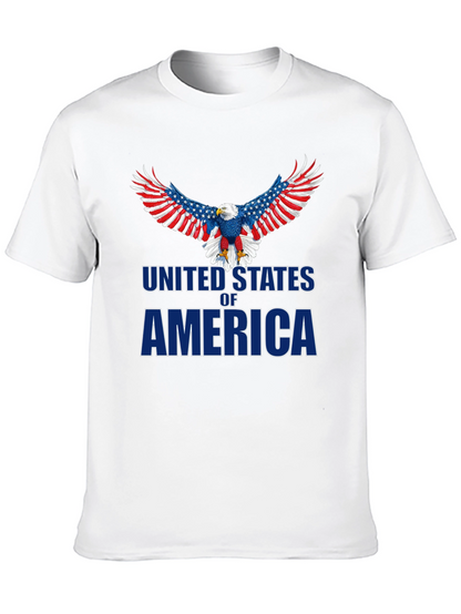 Camiseta Negra Águila USA Patriótica