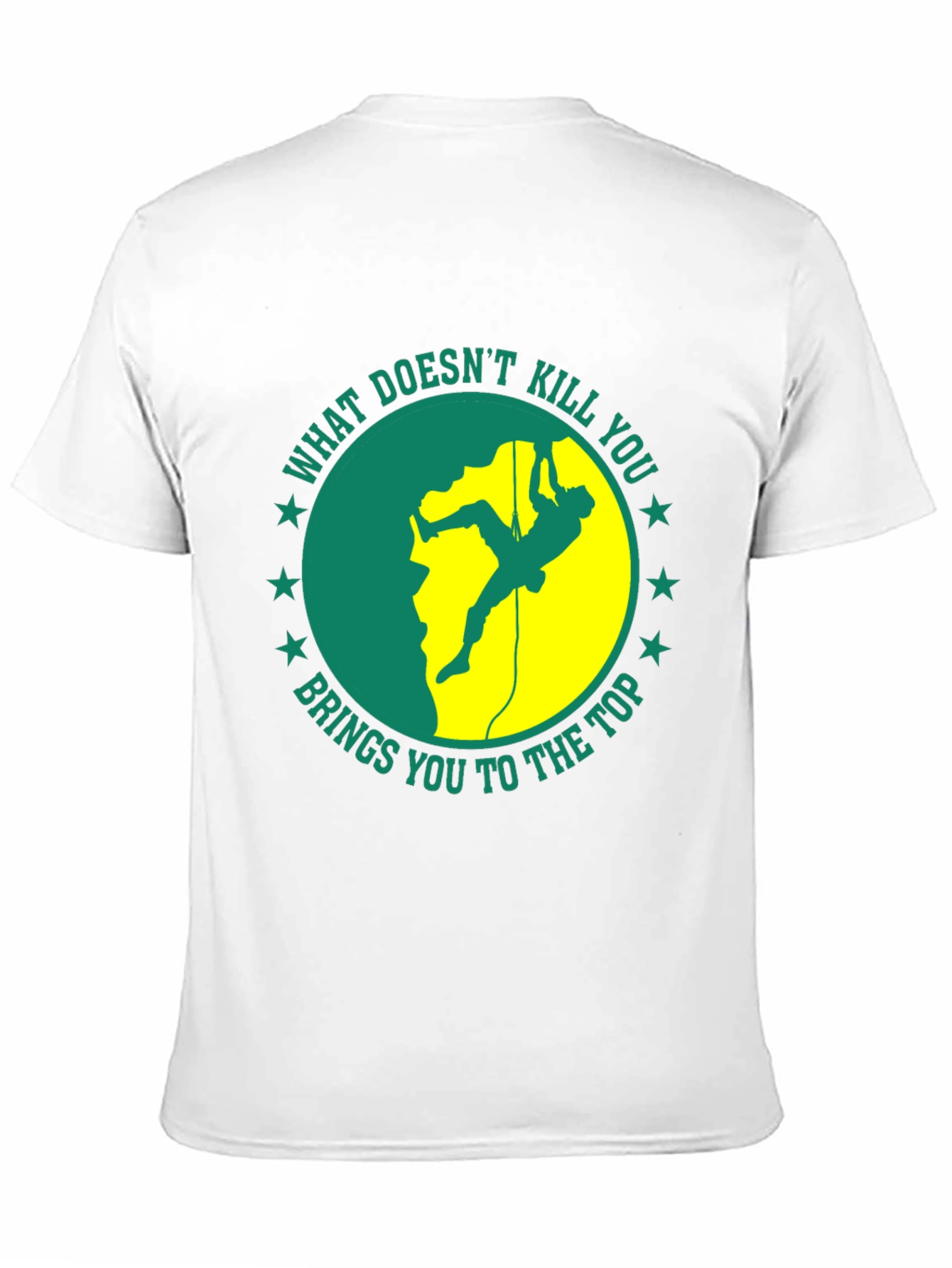 Camiseta Negra Motivacional de Escalada
