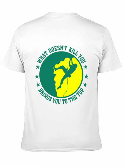 Camiseta Negra Motivacional de Escalada