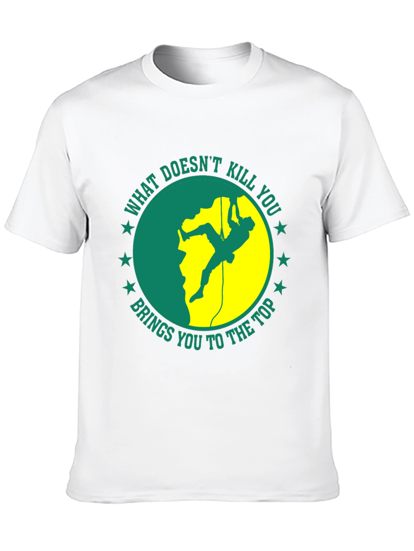 Camiseta Negra Motivacional de Escalada