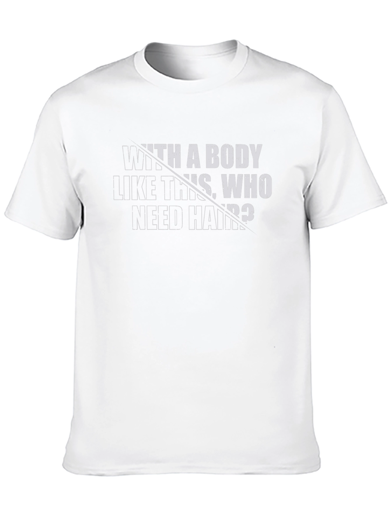 Camiseta Negra: Cuerpo de infarto ¿quién necesita pelo?
