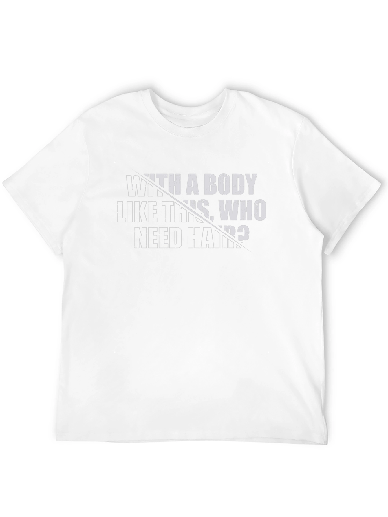 Camiseta Negra: Cuerpo de infarto ¿quién necesita pelo?