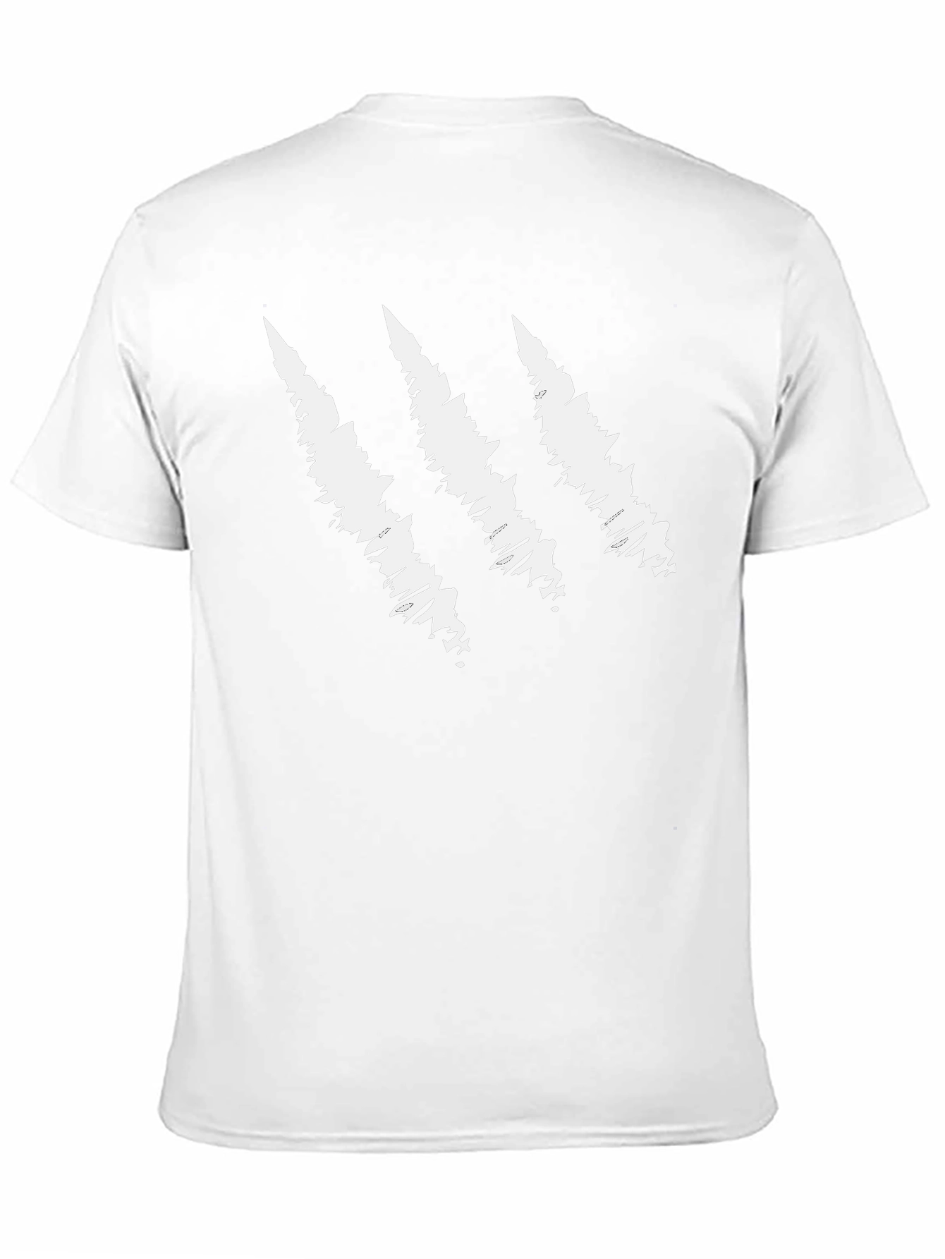 Camiseta Negra con Diseño de Garra Blanca