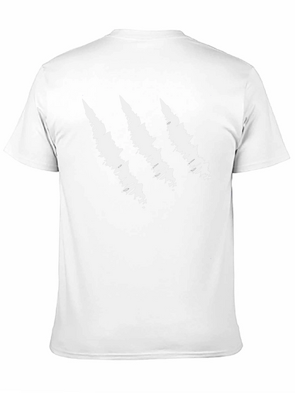 Camiseta Negra con Diseño de Garra Blanca