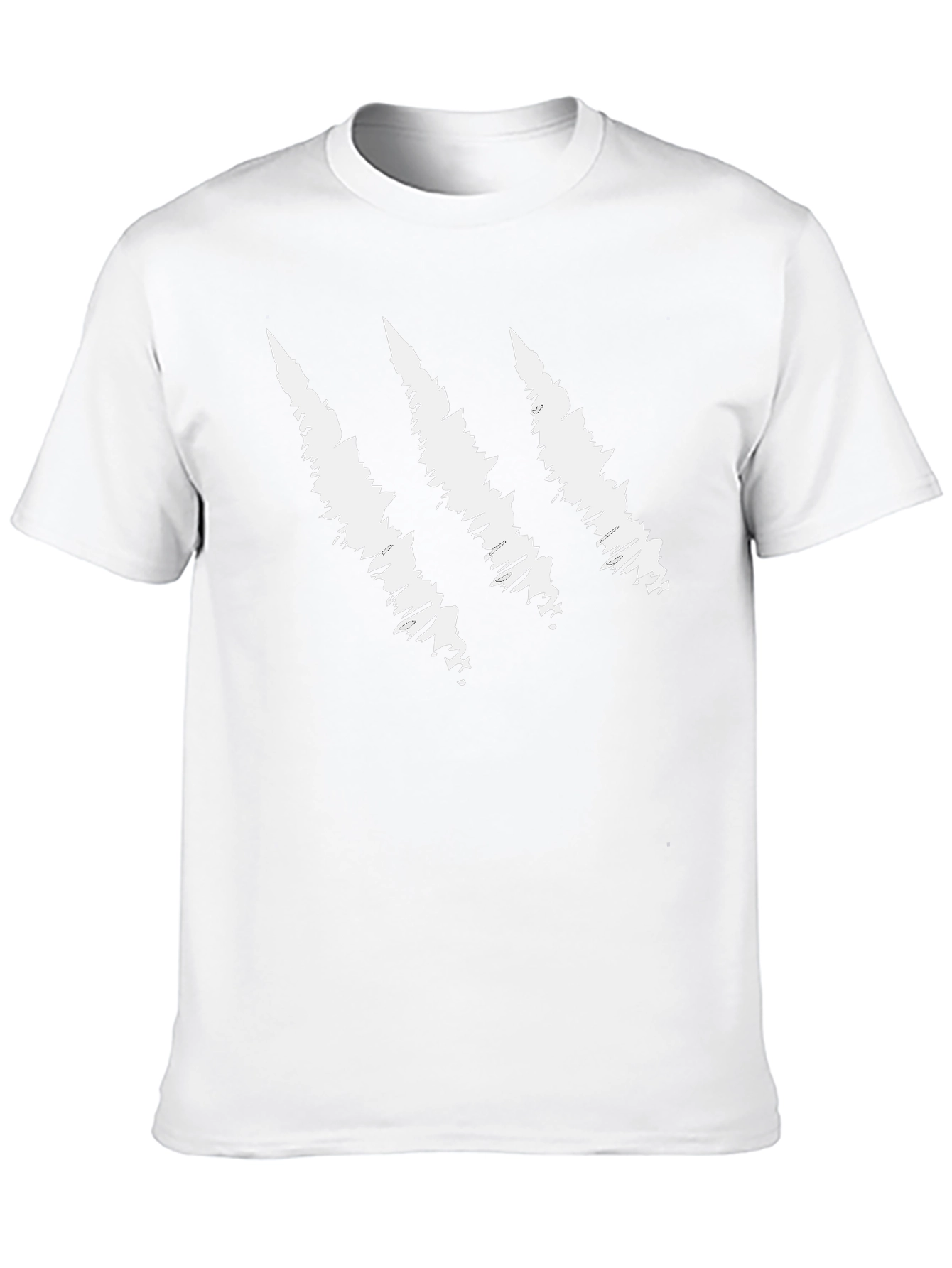 Camiseta Negra con Diseño de Garra Blanca