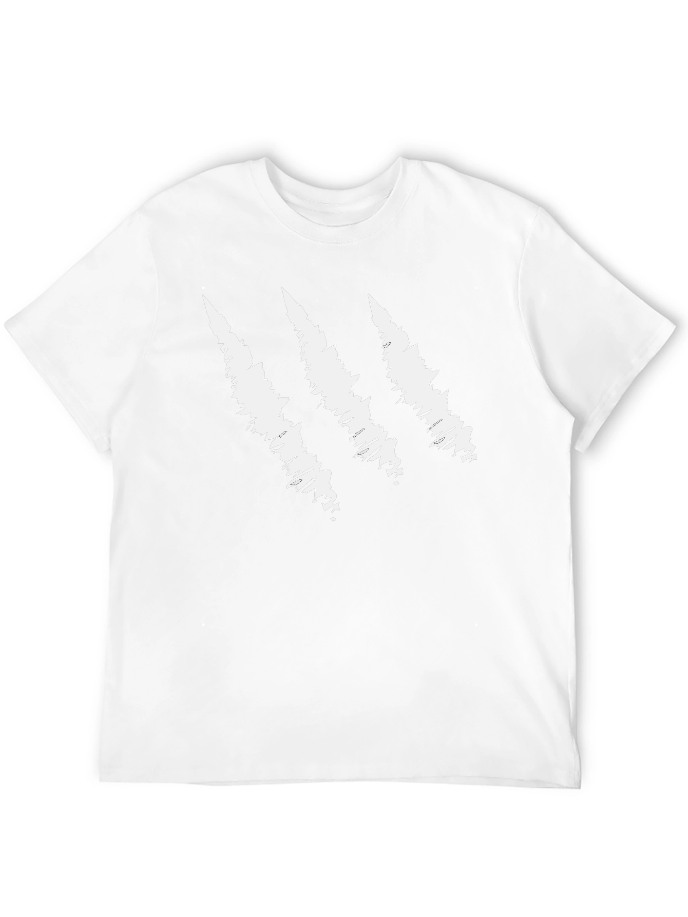 Camiseta Negra con Diseño de Garra Blanca