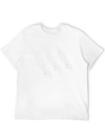 Camiseta Negra con Diseño de Garra Blanca