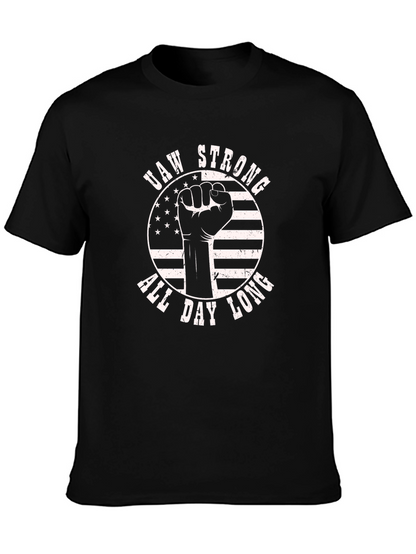 Camiseta Negra UAW Strong