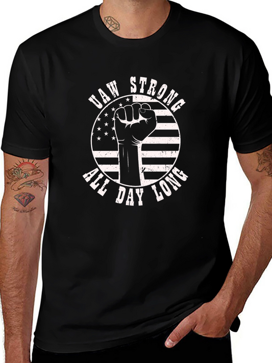 Camiseta Negra UAW Strong