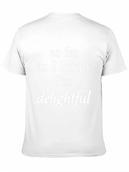 Camiseta Negra con Texto Delightful