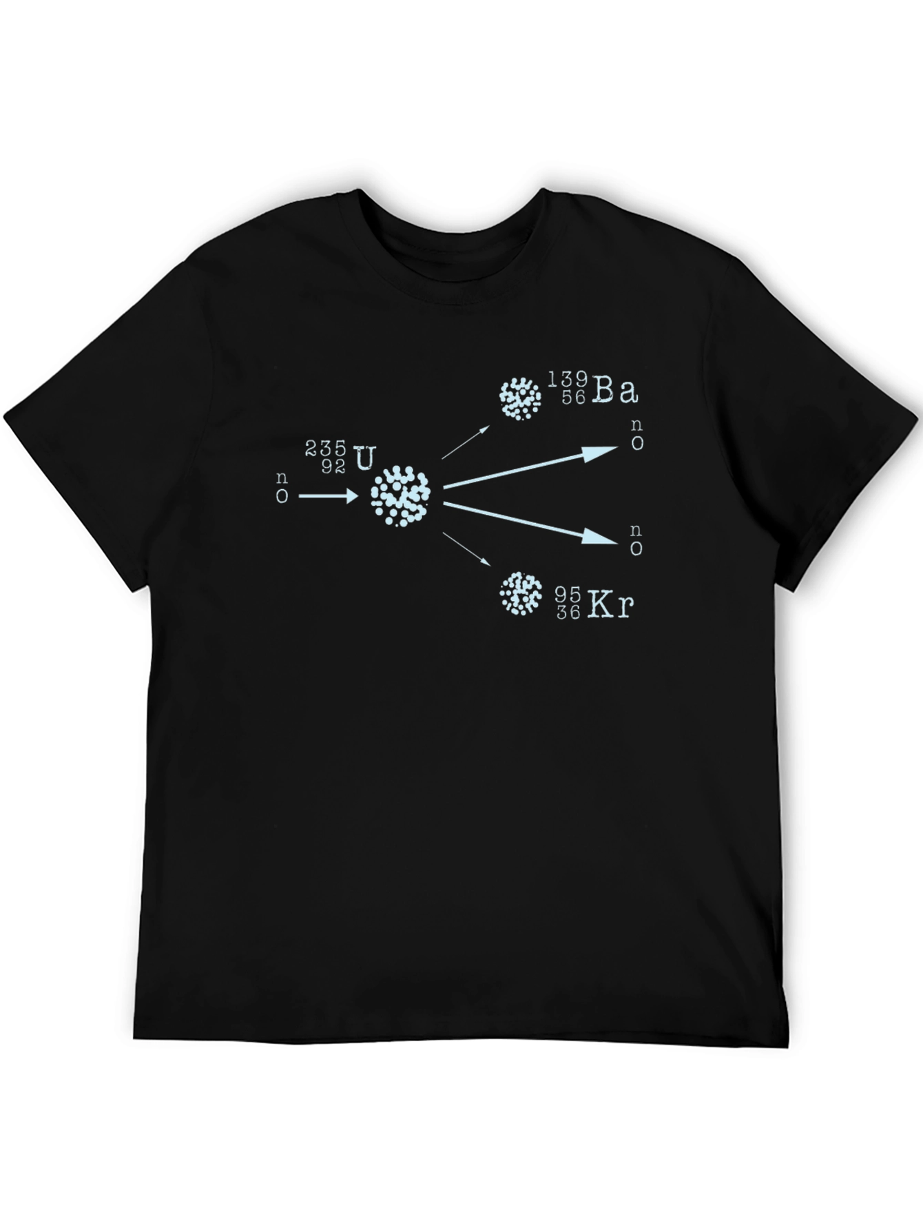 Camiseta Negra con Diseño de Fisión Nuclear