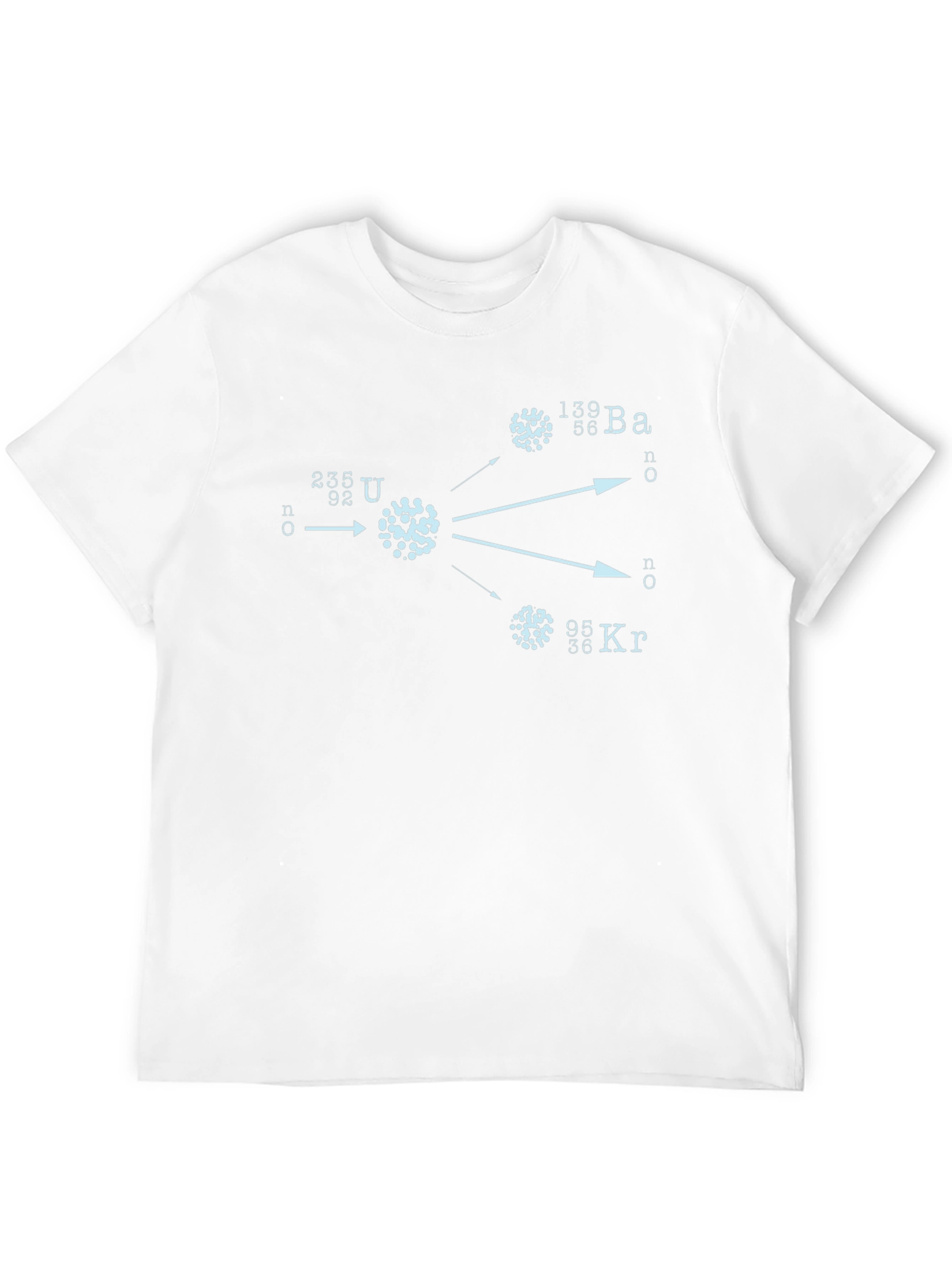 Camiseta Negra con Diseño de Fisión Nuclear