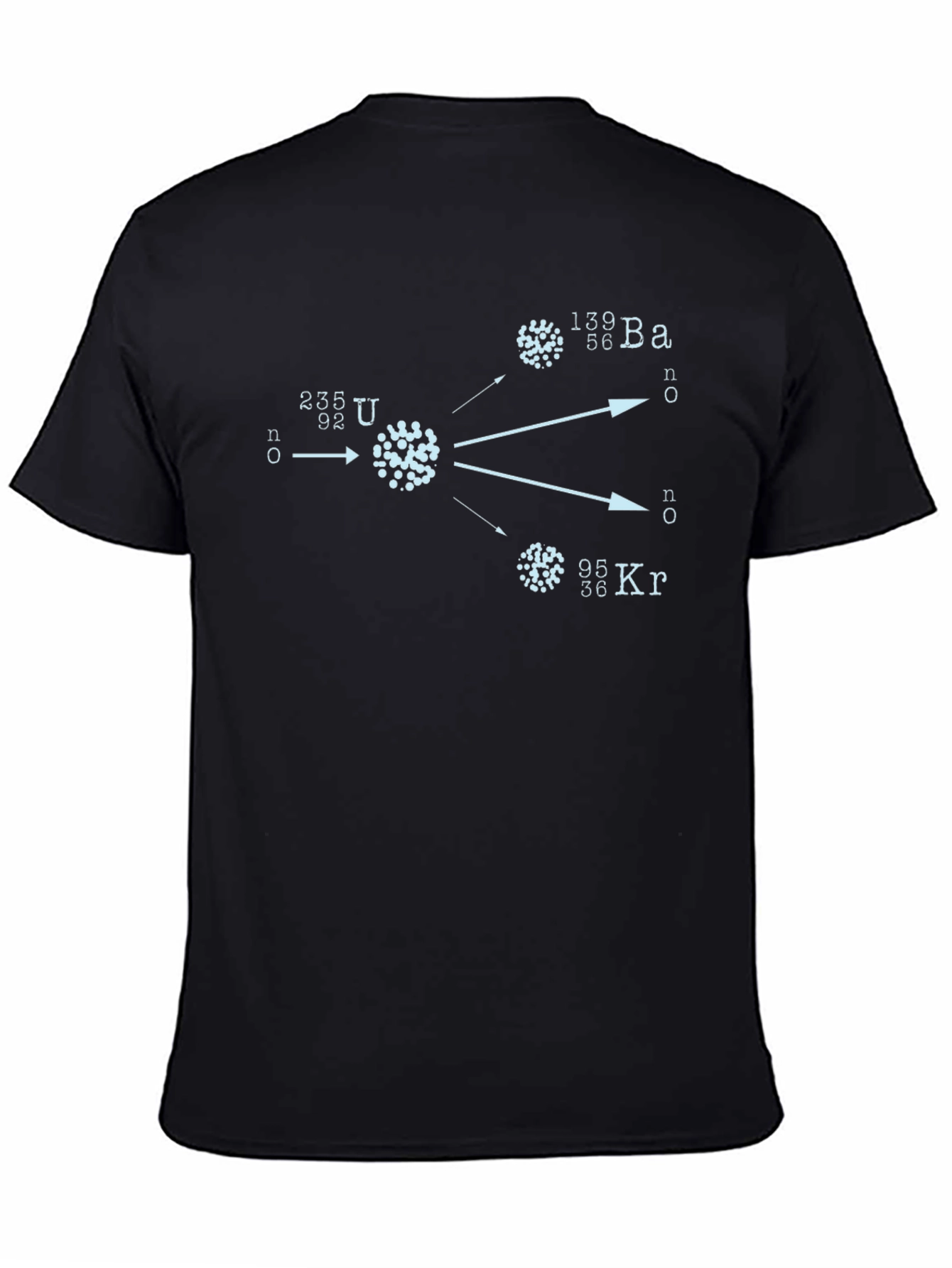 Camiseta Negra con Diseño de Fisión Nuclear