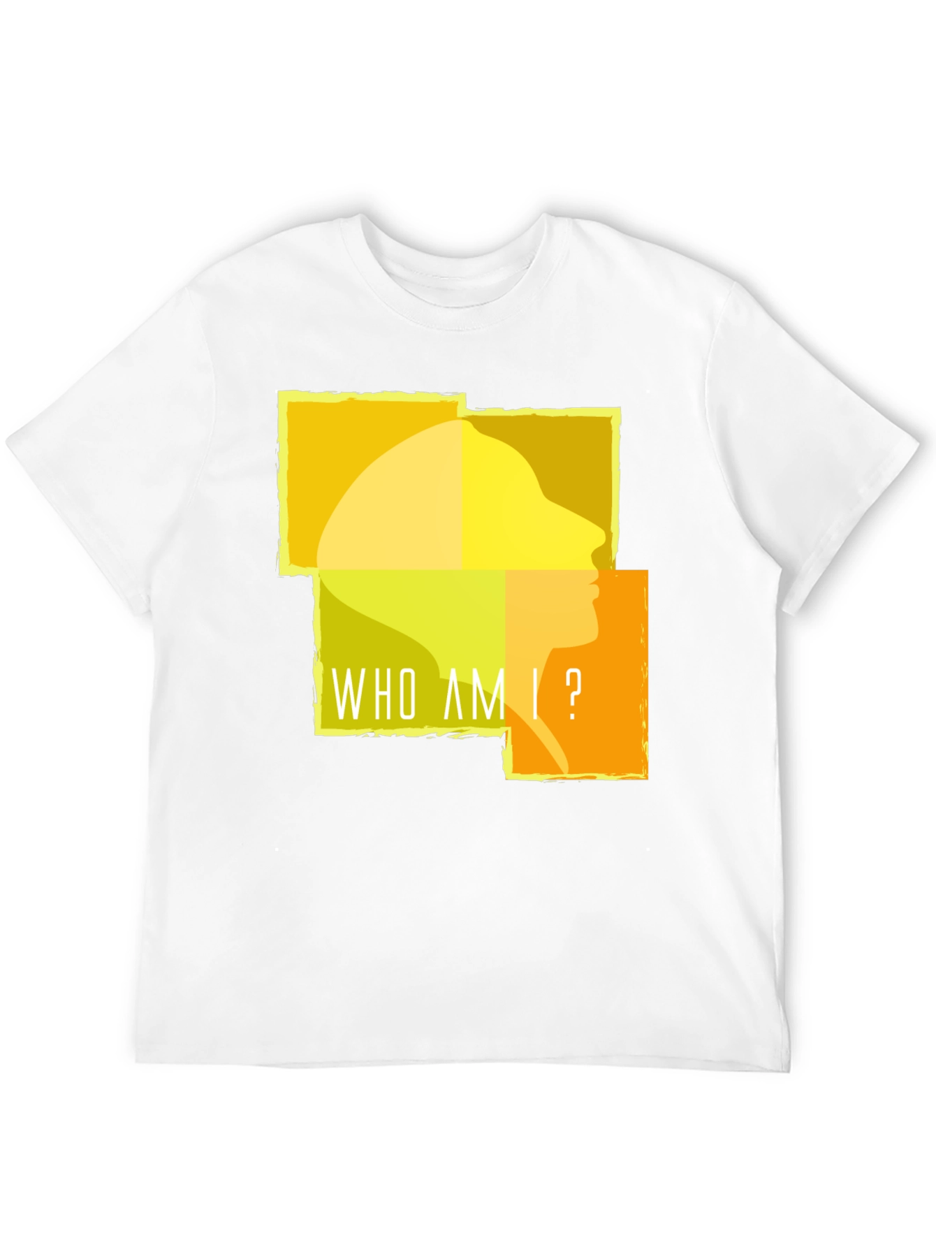 Camiseta Negra ¿Quién Soy Yo? para Hombre
