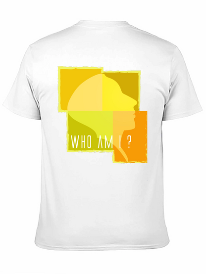 Camiseta Negra ¿Quién Soy Yo? para Hombre