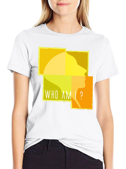 Camiseta Negra ¿Quién Soy Yo? para Hombre