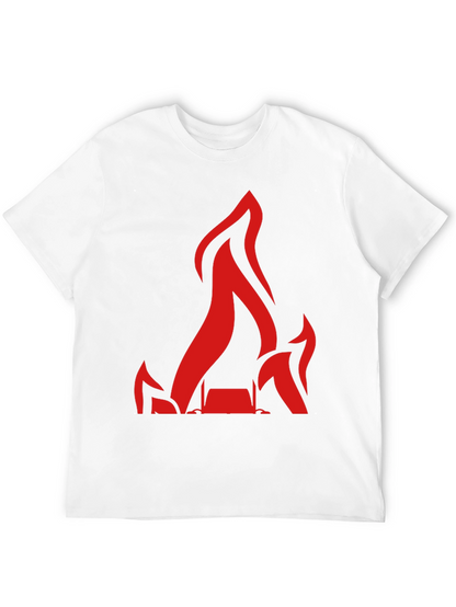 Camiseta Negra con Llamas Rojas