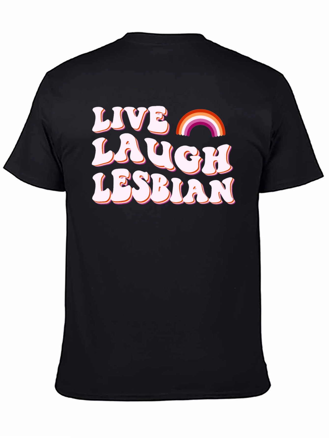 Camiseta Negra - Vive Ríe Lesbiana