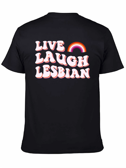 Camiseta Negra - Vive Ríe Lesbiana