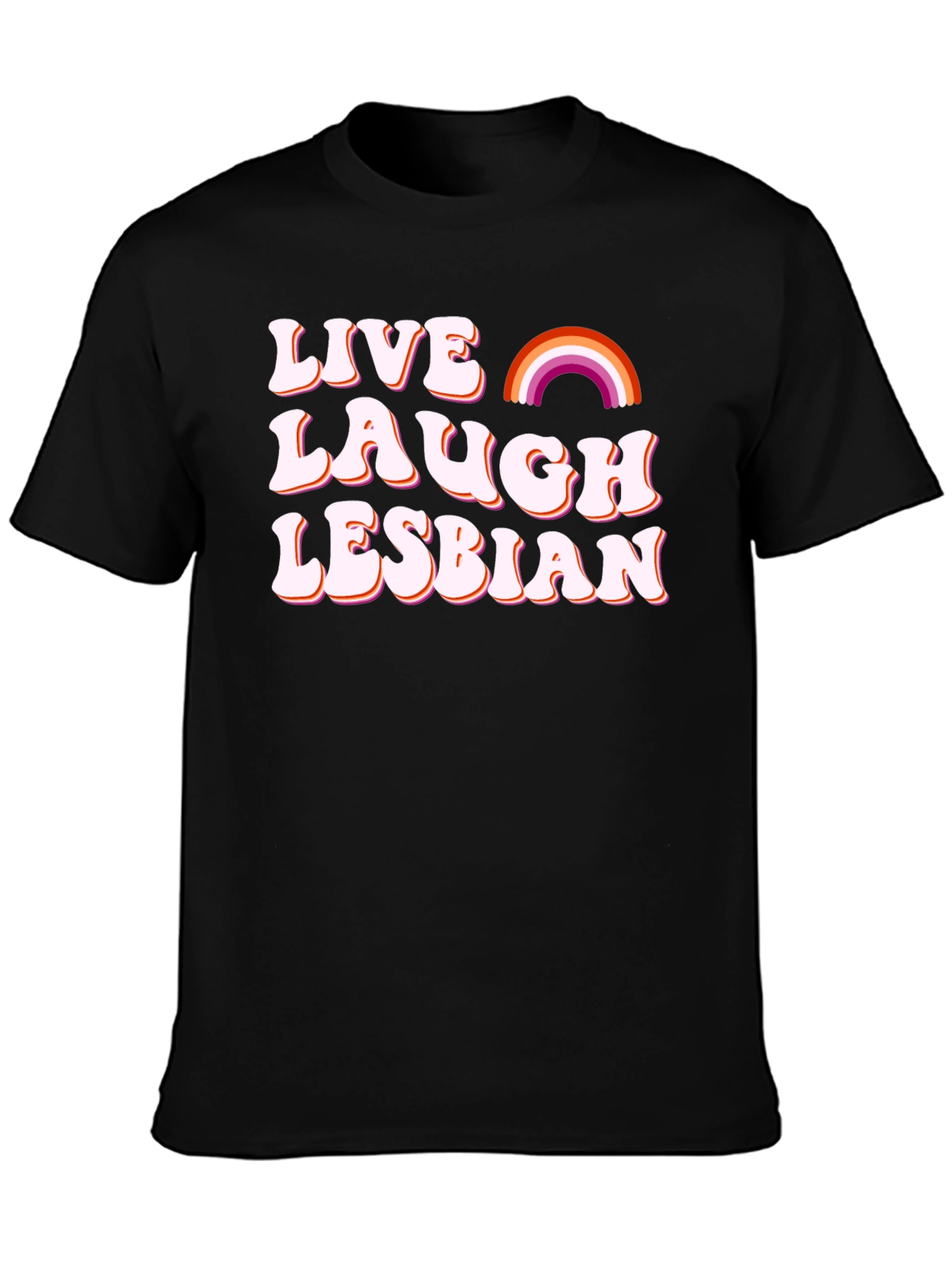 Camiseta Negra - Vive Ríe Lesbiana