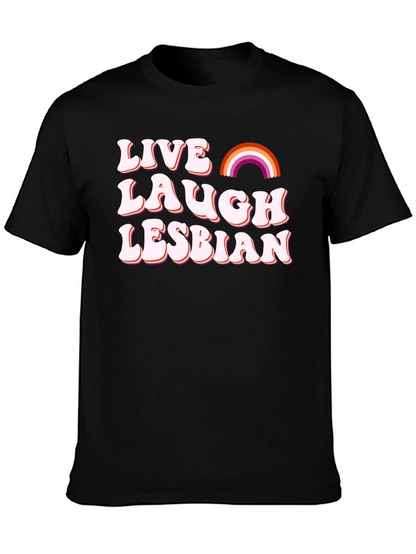 Camiseta Negra - Vive Ríe Lesbiana