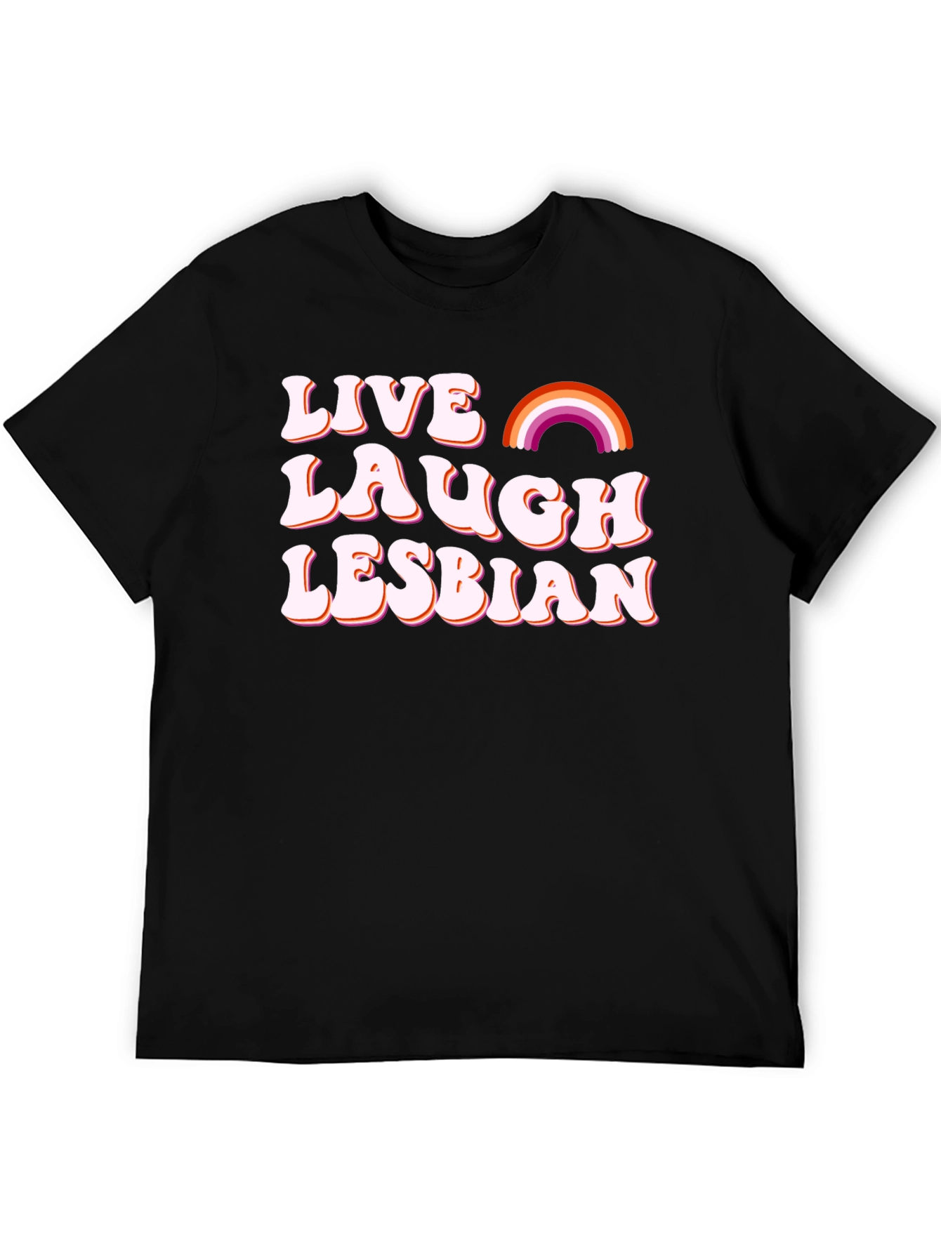 Camiseta Negra - Vive Ríe Lesbiana