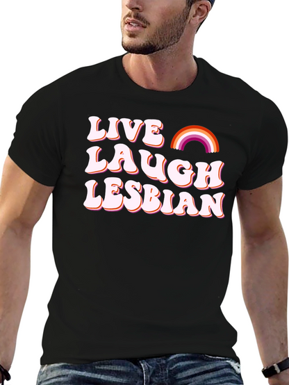 Camiseta Negra - Vive Ríe Lesbiana